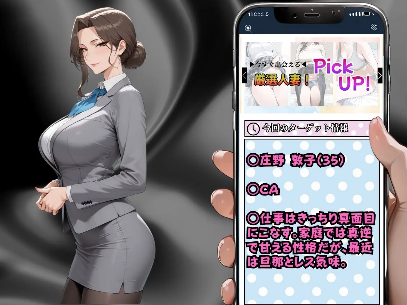 肉感人妻種付け〜豊満CAは体がエロすぎて泣いても止めないレ●プ〜 画像2