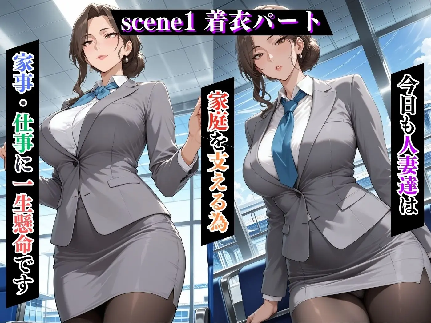 肉感人妻種付け〜豊満CAは体がエロすぎて泣いても止めないレ●プ〜 画像4