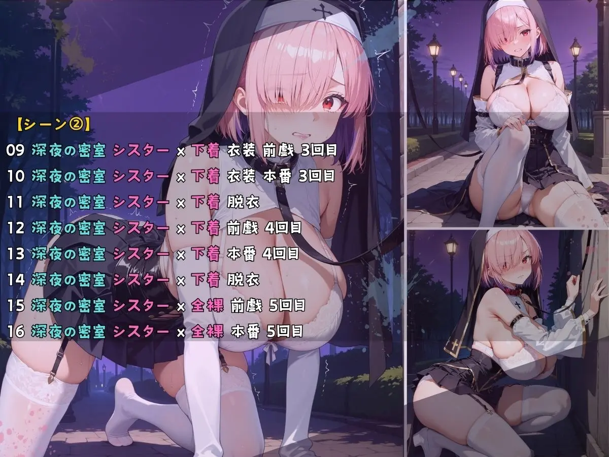 女子校生 シスター 深夜ノ公園で首輪をつけて指導してみた件 画像5