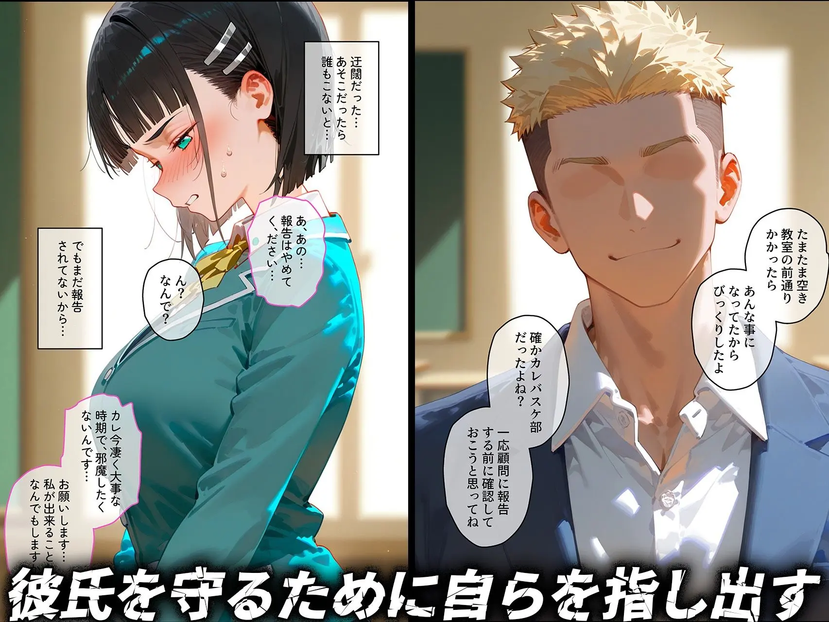 【桐ヶ谷◯葉】俺の大好きな清楚彼女が寝取られ快楽堕ちする話 画像3