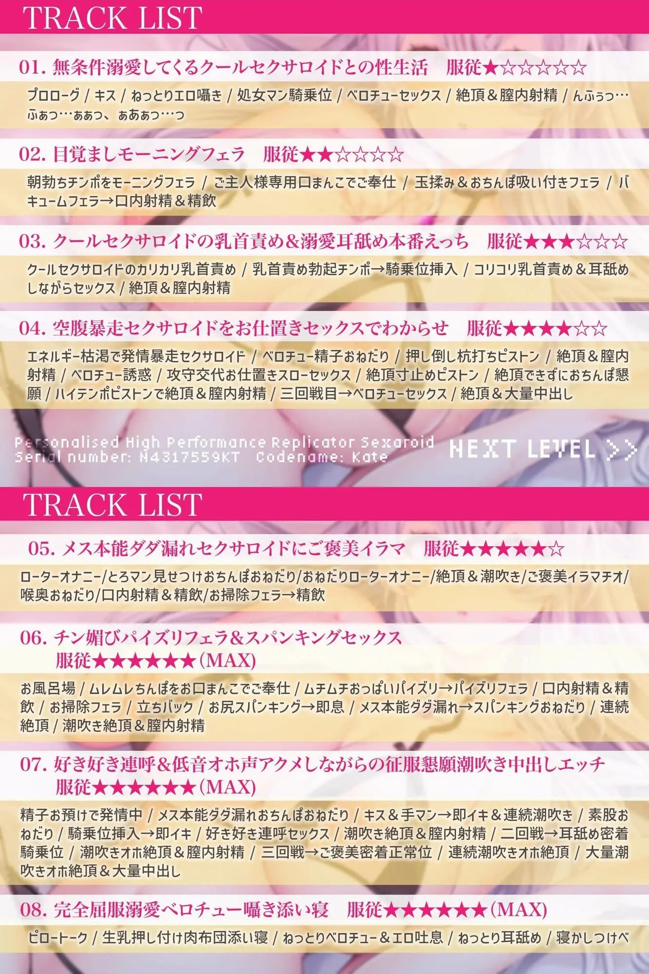 【征服純愛】無条件溺愛してくるクールセクサロイドとの’支配されたい願望’ダダ漏れえっち性活〜純愛搾精ご奉仕おまんこ〜 画像5