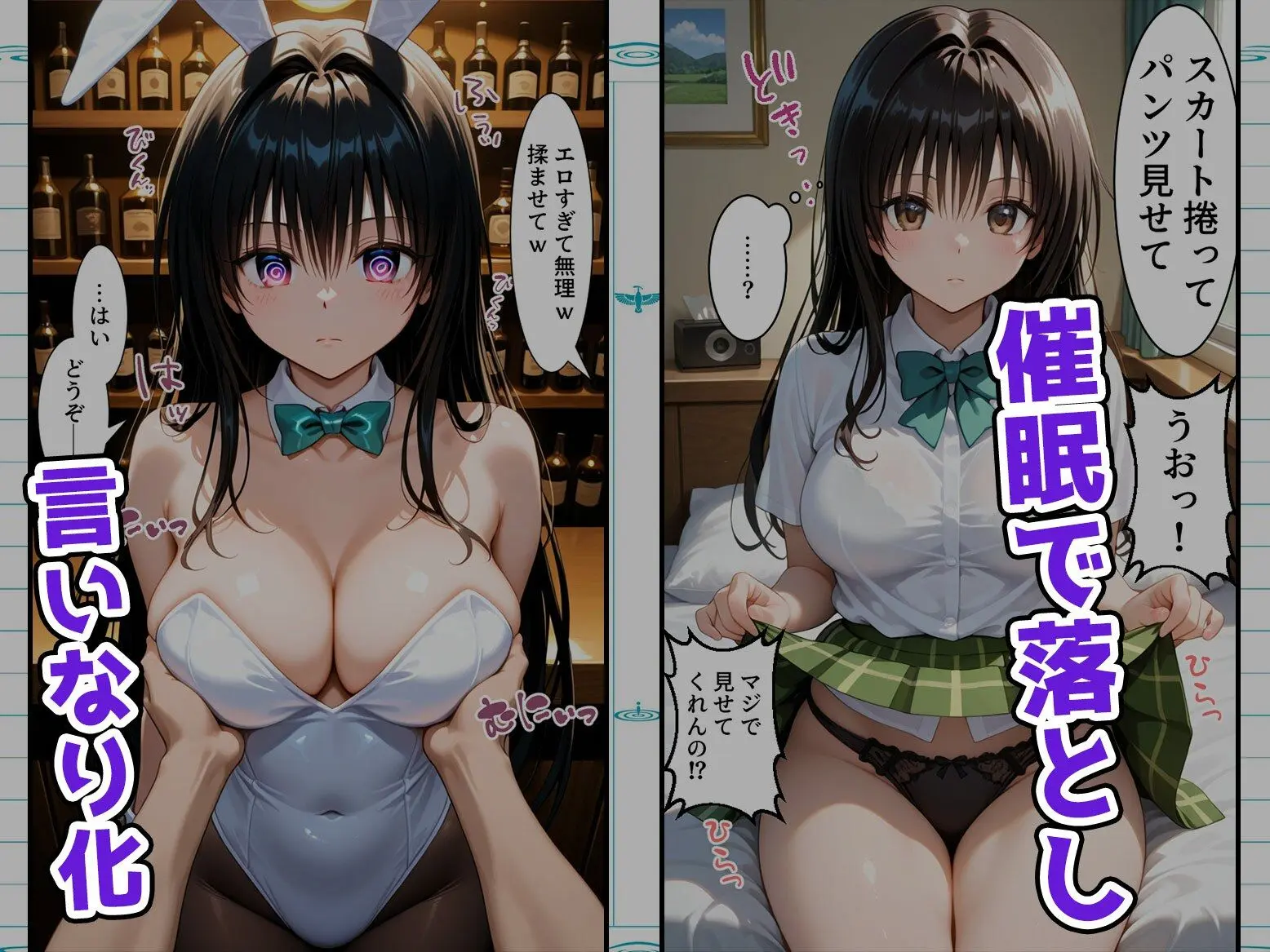 【総集編】巨乳のあの子を催●アプリで着せ替えオナホ 画像2