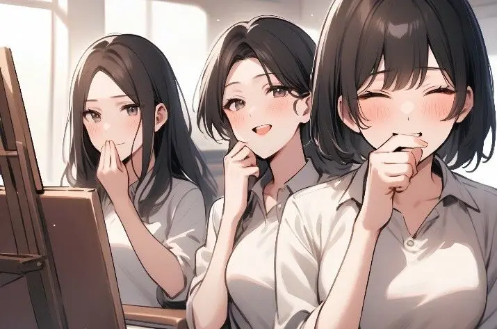 M男向けCFNMボイス 有栖川ありさのCFNM体験談 男性ヌードモデル編 【第3話】 恥ずかしい短小包茎を描かれちゃう童貞君。女子大生のお姉さん達の目の前でチンポが勃起してしまい…! 画像4